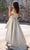 Chic and Holland - AN3112 Single Sleeve Metallic High Low Dress Prom Dresses
