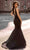 Chic and Holland - AN3124 V Neck and V Back Dangling Long Dress Evening Dresses