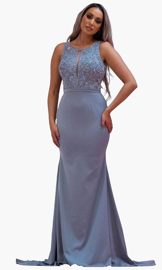 Chic and Holland BM1862 - Scoop Cutout Formal Dress