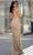 Chic and Holland HF1486 - Beaded Dual Straps Evening Gown Mother of the Bride Dresess