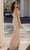Chic and Holland - HF1516 Illusion Front Keyhole Embellished Long Gown Special Occasion Dress