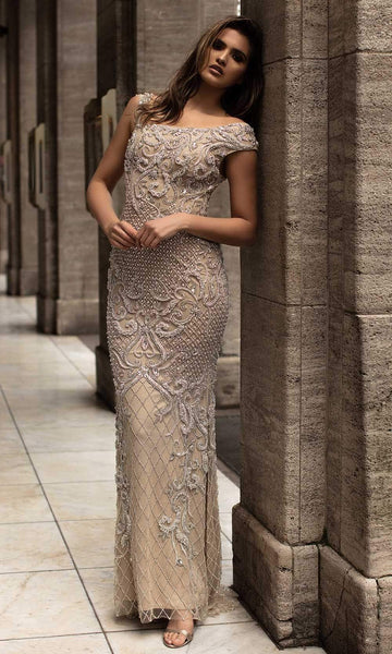 nude long bridesmaid dress Sexy Nude Mermaid Wedding Dresses Long Sleeve Ivory Lace Rustic Wedding Dress AWD1220 main image 1