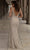 Chic and Holland - HF1521 Sleeveless V-Neck Crystal Embellished Gown Special Occasion Dress