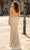 Chic and Holland - HF1526 Embellished V Neck Long Sheath Dress Special Occasion Dress