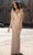 Chic and Holland - HF1530 Beaded Deep V Neck Fitted Dress Special Occasion Dress