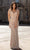 Chic and Holland - HF1530 Beaded Deep V Neck Fitted Dress Special Occasion Dress