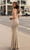 Chic and Holland - HF1557 Beaded Scoop Neck Sheath Dress Special Occasion Dress