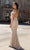 Chic and Holland - HF1558 Beaded Cold Shoulder Long Dress Special Occasion Dress