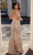 Chic and Holland - HF1588 Cold Shoulder Sequined Trumpet Gown Special Occasion Dress