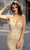Chic and Holland - HF1592 Glitter Plunging Sweetheart Gown Special Occasion Dress