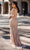Chic and Holland - HF1610 Sheer Long Sleeve Beaded Dress Evening Dresses