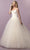 Christina Wu Brides - 18061 Strapless Sweetheart Lace Textured Ballgown Wedding Dresses 0 / Ivory/Ivory