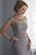 Christina Wu Elegance - Bead Embellished Illusion Bateau Evening Dress 17862 - 1 pc Silver In Size 16 Available CCSALE