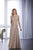 Christina Wu Elegance - Beaded Lace Illusion Bateau Dress 17848 - 1 pc Taupe in Size 18 Available CCSALE 8 / Taupe