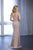 Christina Wu Elegance - Beaded Lace Illusion Bateau Jersey Gown 17852 - 1 pc Sapphire Rose in Size 6 Available CCSALE
