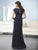 Christina Wu Elegance Beaded Lace Short Sleeves Bridal Dress 17839 - 1 pc Navy In Size 6 Available CCSALE 6 / Navy