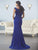 Christina Wu Elegance - Beaded Lace V-Neck Trumpet Evening Gown 17841 - 1 pc Wine In Size 12 Available CCSALE 12 / Wine