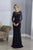 Christina Wu Elegance - Illusion Bateau Long Sleeves Evening Gown 17863 CCSALE 18 / Wine