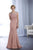 Christina Wu Elegance - Jewel Paneled Bateau Neck Long Gown 17857 - 1 pc Mauve In Size 6 Available CCSALE