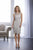Christina Wu Elegance Knee Length Jeweled Lace Sheath Dress 17858 - 1 pc Navy in Size 10 Available CCSALE 6 / Light Grey