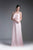 Cinderella Divine - 13010 Flounce Bodice Chiffon A-Line Dress Special Occasion Dress 4 / Blush