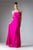 Cinderella Divine - 13010 Flounce Bodice Chiffon A-Line Dress Special Occasion Dress 4 / Fuchsia