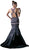 Cinderella Divine - 13118 Beaded High Halter Satin Mermaid Gown Special Occasion Dress