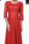 Cinderella Divine - 14327 Quarter Sleeve Soutache Bodice A-Line Long Formal Dress Mother of the Bride Dresses