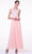 Cinderella Divine 1488 - Laced Chiffon Evening Dress Special Occasion Dress XS / Coral