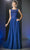 Cinderella Divine 1488 - Laced Chiffon Evening Dress Special Occasion Dress XS / Royal