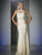 Cinderella Divine 1586 Illusion Faux Two-Piece Lace Gown CCSALE 6 / Cream