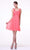 Cinderella Divine - 3801 Floral Strap Empire Waist A-Line Short Dress Bridesmaid Dresses