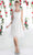 Cinderella Divine - 3801 Floral Strap Empire Waist A-Line Short Dress Bridesmaid Dresses XS / Off White