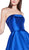Cinderella Divine - 5277 Strapless Mikado High Low Hem Gown Prom Dresses