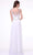 Cinderella Divine - 57 Sleeveless Beaded Illusion Scoop A-Line Dress Evening Dresses