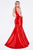 Cinderella Divine - 61894 Bead Embellished Halter Mermaid Gown Special Occasion Dress