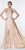 Cinderella Divine - 7469 Sleeveless V Neck High Slit Satin Gown CCSALE 24 / Nude