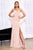 Cinderella Divine - 7470 Fitted Empire Waist Sleeveless Long Dress Bridesmaid Dresses