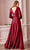 Cinderella Divine - 7475 Plunging V Neck High Slit Long dress Prom Dresses