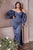 Cinderella Divine - 7482C Sweetheart Satin Sheath Dress Bridesmaid Dresses 16 / Smoky Blue