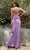 Cinderella Divine - 7487 Draped Bow Back Gown Prom Dresses