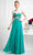 Cinderella Divine 7664 - Strapless Empire Chiffon Gown Special Occasion Dress 4 / Green
