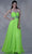 Cinderella Divine 7664 - Strapless Empire Chiffon Gown Special Occasion Dress 4 / Jade