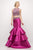 Cinderella Divine - 83903 Two Piece Beaded Tiered Mermaid Dress Special Occasion Dress 2 / Fuchsia