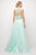 Cinderella Divine - 8994 Beaded Illusion High Halter A-Line Gown Special Occasion Dress