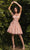 Cinderella Divine 9243 - Applique Cocktail Dress Special Occasion Dress XXS / Rose Gold