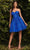 Cinderella Divine 9243 - Applique Cocktail Dress Special Occasion Dress XXS / Royal