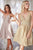 Cinderella Divine - AM391 Plunging V-neck Pleated A-line Dress Cocktail Dresses 2 / Champagne