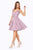 Cinderella Divine - AM391 Plunging V-neck Pleated A-line Dress Cocktail Dresses
