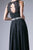 Cinderella Divine - B1601 Embellished Belt Lace A-Line Chiffon Dress Bridesmaid Dresses XS / Black
